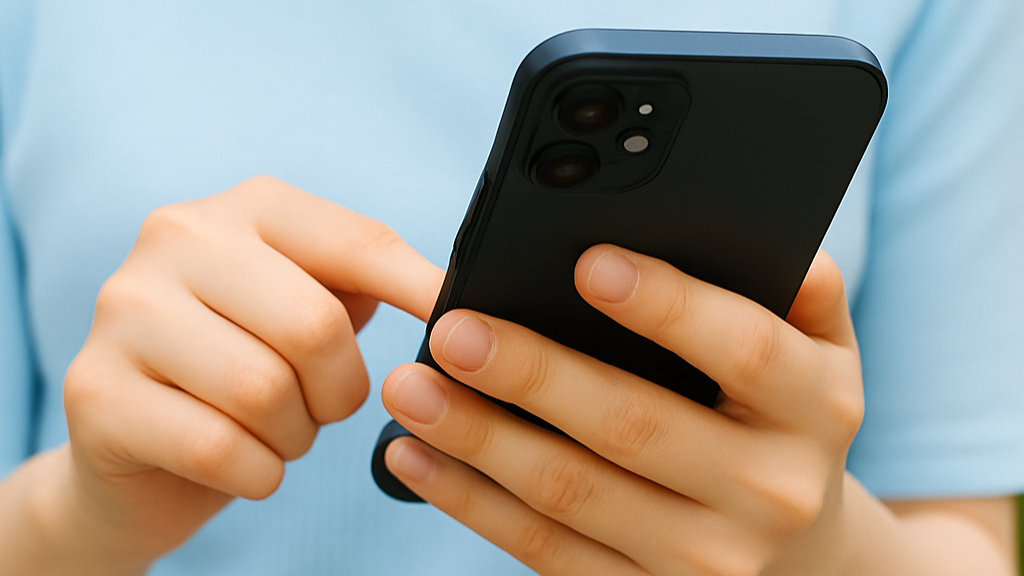 相談フォームに入力する様子