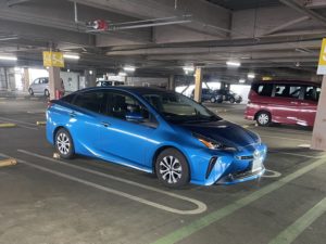 出張ペーパードライバー教習イオンモール与野での車庫入れ