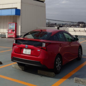 船橋市で近隣スーパーまでの往復練習と駐車を行う出張ペーパードライバー教習の様子